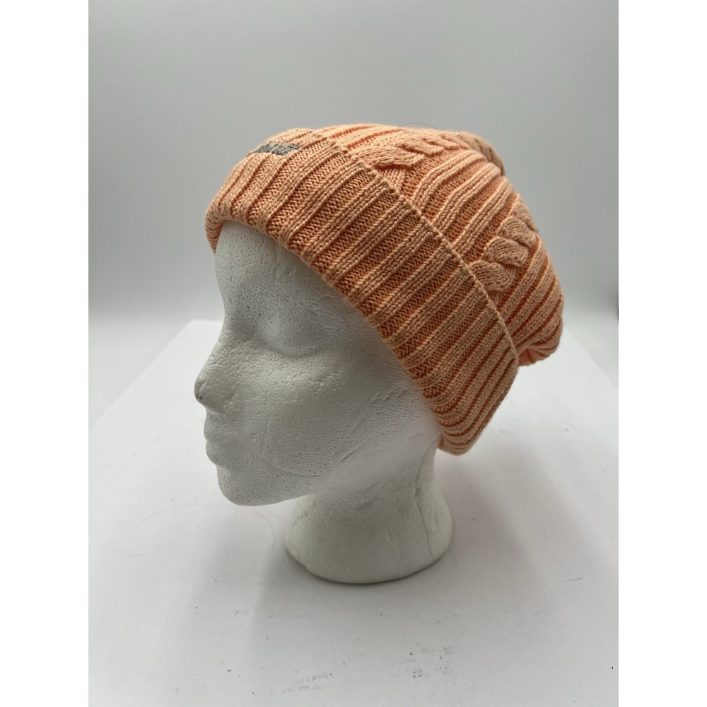 Carhartt Womens Rib Knit Fisherman Beanie Sunset Orange NWT 104397 One Size